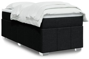 Giroletto A Molle Con Materasso Nero 90x200 Cm İn Tessuto /