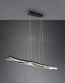 Blaze sospensione led 35w 4300lm, 2300+3000+4000k ondulata metallo ...