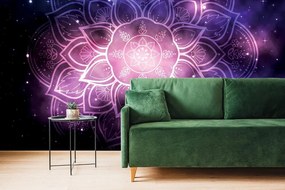 Carta da parati – Mandala con sfondo galassia