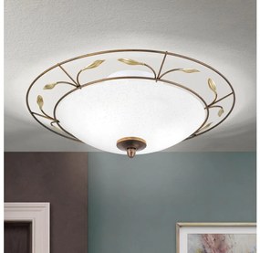 Orion DL 7-338/2 - Plafoniera LUCA 2xE14/40W/230V diametro 40 cm bronzo/patina