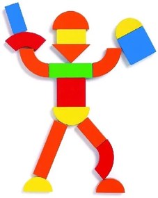 Geoform - valigetta con pezzi in legno magnetici