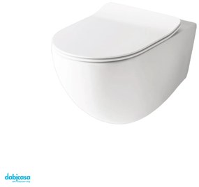 The ArtCeram "File 2.0" Wc Sospeso Bianco Lucido Senza Brida