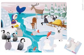 Puzzle Tattile la Vita Sulla Banchisa - 20 pezzi