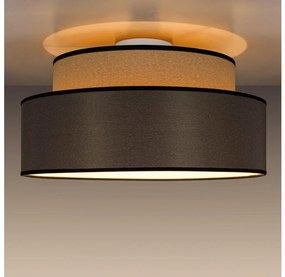 Plafoniera GRACE 1xE27/60W/230V diametro 40 cm beige/marrone