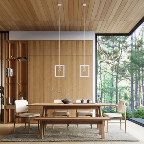 Sollux SL.1312 - Lampadario a sospensione con filo ARIES 1xE27/15W/230V faggio/bianco