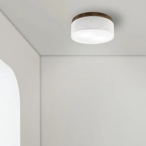 Brilagi - Lampada LED da soffitto BELLADONNA 2xE27/15W/230V Ø40 cm bianco/noce
