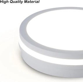 Brilagi - Plafoniera da esterno a LED BENE LED/18W/230V ø 21,5 cm bianca IP54