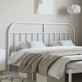 Testiera İn Metallo Bianco 160 Cm /