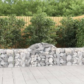 Cesti Gabbioni Ad Arco 18 Pz 200x30x60/80 Cm Ferro Zincato /