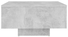 Tavolino da salotto grigio cemento 60x60x31,5 legno multistrato