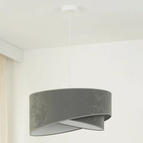 Brilagi - Lampadario LED a sospensione con filo LYRA 1xE27/15W/230V grigio/bianco