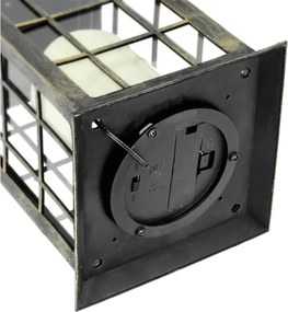 LED Lampada solare a sospensione LED/0,02W/1,2V 1xAA 2700K IP44 patina