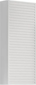 Pensile bagno Pixel Stripes laccato opaco bianco, 1 anta apertura da sinistra P 17 x L 30 x H 80 cm