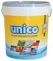 Unico 5-Guaina Liquida Impermeabilizzante Monocomponente A Base Acqua Per Rivestimenti Protettivi Colore Grigio 5Kg-Icobit