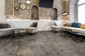 Gres Porcellanato Effetto Metallo Ossidato Grigio 60X120 - Efsr041