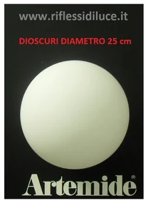 Artemide Dioscuri 25 ricambio diffusore in vetro