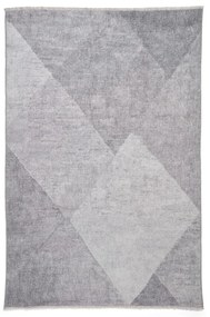 Tappeto in grigio chiaro in misto cotone lavabile 122x170 cm Whisper – Think Rugs