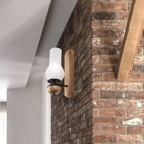 Brilagi - LED Applique COTTAGE 1xE14/40W/230V quercia/bianco