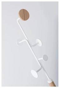 Portapacchi in legno massiccio di quercia con dettagli bianchi Hook - Gazzda