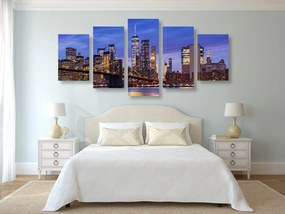 Quadri 5 pezzi – Ponte di Brooklyn