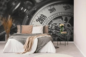 Carta da parati autoadesiva – Orologi da tasca in bianco e nero
