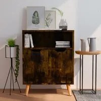 Credenza Rovere Fumo 60x30x72 cm in Truciolato 326830