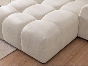 Divano angolare beige (con penisola a destra/con chaise lounge) Albane – Ropez