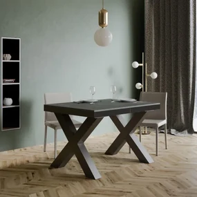 Tavolo allungabile fino a 440 cm TRAFFIC EVOLUTION 180 con piano CEMENTO