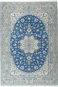 Nain Tappeto persiano 300 x 210 Blu (Iran) Annodato A Mano