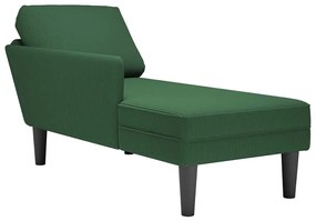 Sdraio Con Cuscino Destro İn Velluto A Coste Verde Jungle /