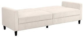 Divano letto in velluto a coste bianco 82 cm Hartford - Støraa