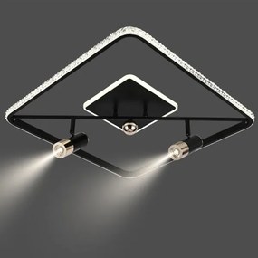 Plafoniera LED dimmerabile LED/70W/230V 3000-6500K nero +remote telecomando