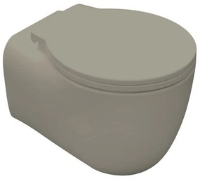 Vaso WC sospeso ergo, sedile escluso P 51 x L 36.5 cm marrone