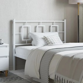 Testiera İn Metallo Bianco 107 Cm /