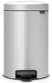 Cestino da bagno a pedale new icon BRABANTIA grigio inox 12 L in inox