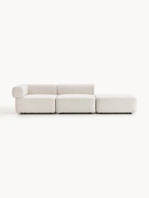 Chaise longue componibile in bouclé Anton
