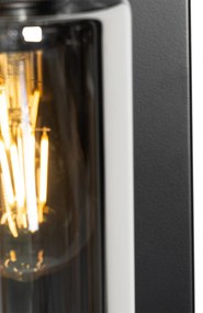 Applique moderna nera con vetro fumé - Stavelot