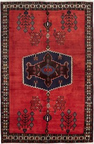 Shiraz Tappeto persiano 170 x 250 Rosso (Iran) Annodato A Mano