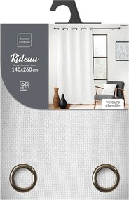 Tenda bianca in ciniglia 140x260 cm Leo – douceur d'intérieur
