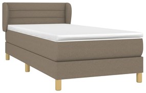 Giroletto a molle con materasso tortora 90x200 cm intessuto