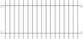 Recinzione palizzata Easy10 in ferro zincato e verniciato nero L 197 x H 93 cm