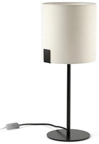 FARO 20054 - Lampada da tavolo NILA 1xE27/15W/230V color crema/nero