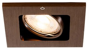 Faretto da incasso smart bronzo scuro ruotabile e inclinabile con Wifi GU10 50mm - Qure