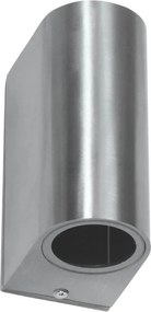 Applique da Esterno Bidirezione IP65 GU10 Stondata - Inox