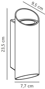 Nordlux - Applique da esterno NICO 2xGU10/35W/230V IP54 antracite