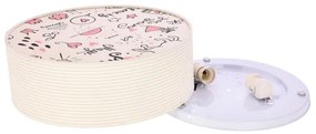 Plafoniera per bambini KIDDY 2xE27/40W/230V beige/rosa