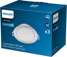 Philips - SET 3x Lampada LED da incasso DIAMOND LED/3,5W/230V 2700K