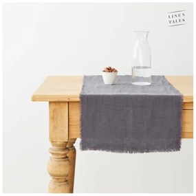 Runner da tavola in lino 200x40 cm Dark Grey - Linen Tales