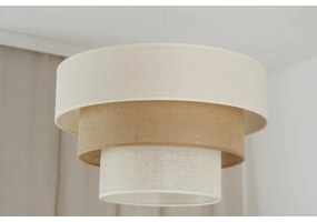 Brilagi - Lampadario a cavo DENVER LUNETA 1xE27/15W/230V Ø45 beige/marrone/crema
