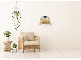 Eglo 55709 - Lampadario a sospensione con filo ANWICK 1xE27/40W/230V rattan